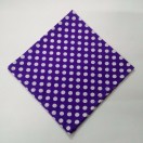 Big Purple - 12" POLKA DOT Unisex Men Women Pocket Square Handkerchief Hanky - 100% Cotton